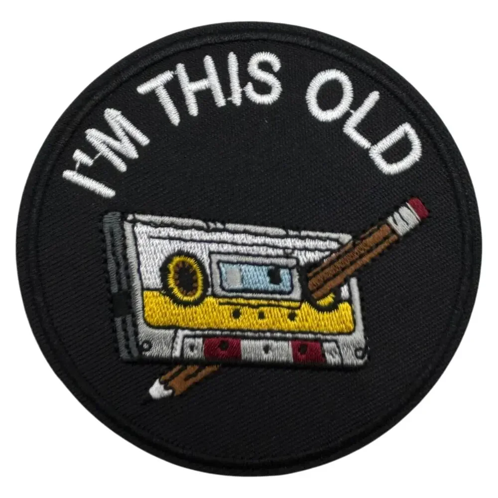 I'm This Old Cassette Tape Iron On Patch